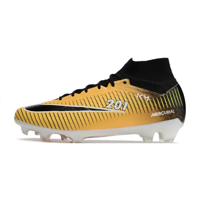 2023 Nike Air Zoom Mercurial Superfly 9 Elite KM 201 FG Yellow Black White Orange