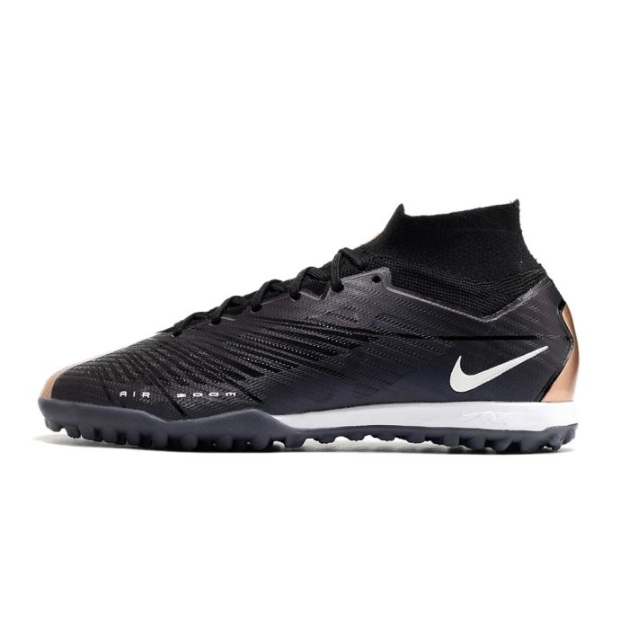 2023 Nike Air Zoom Mercurial Superfly 9 Elite TF Retro Black Copper Metallic White