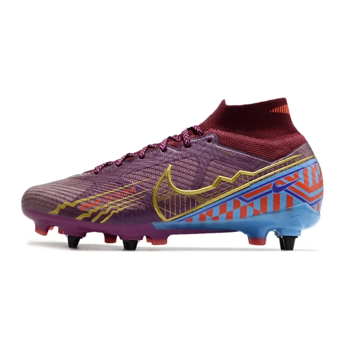 2023 Nike Mercurial Superfly Elite 9 KM Edition SG Dark Beetroot Metallic Vivid Gold