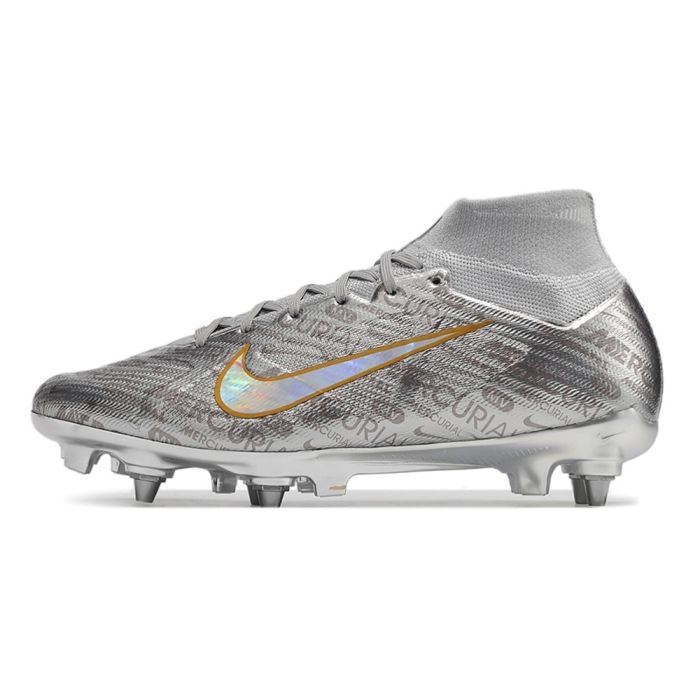 2023 Nike Zoom Mercurial Superfly IX Elite XXV SE SG-Pro Metallic Silver Black Wolf Grey