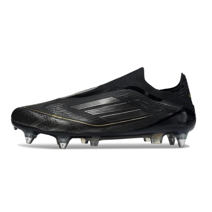 adidas F50 Elite Laceless SG Core Black Iron Met Gold Met