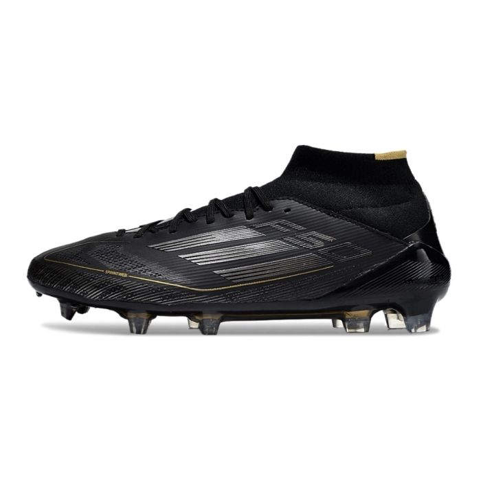 adidas F50 Elite Mid FG Core Black Iron Metal Gold Metallic