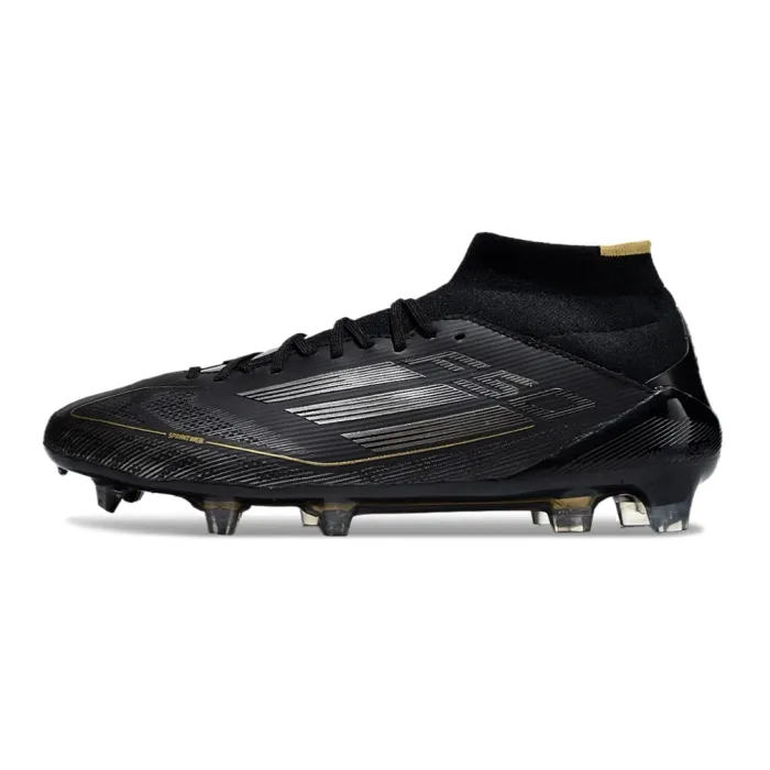 adidas F50 Elite Mid FG Core Black Iron Metal Gold Metallic