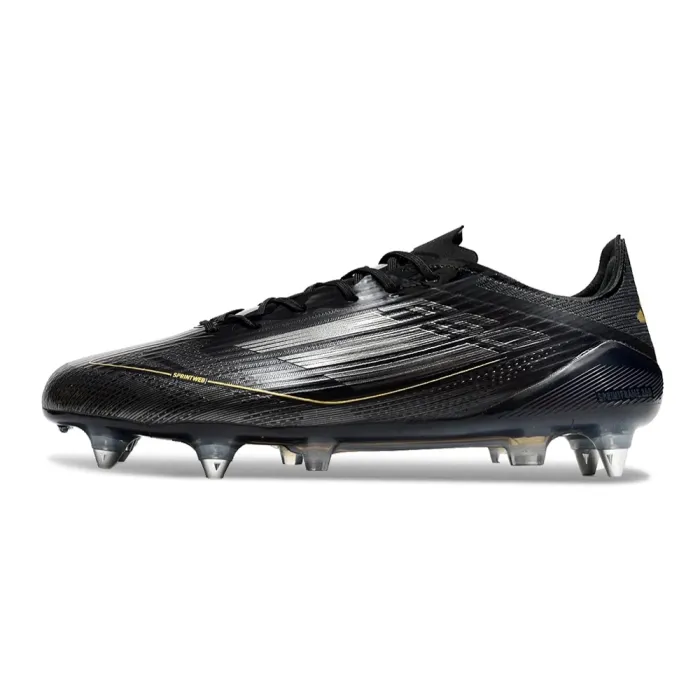 adidas F50 Elite SG Core Black Iron Metal Gold Metallic