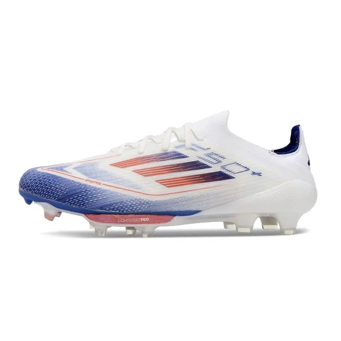 adidas F50+ Laced Elite FG Footwear White Solar Red Lucid Blue