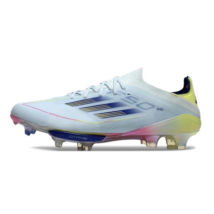 adidas F50+ Laced Elite FG Stellar Icon Almost Blue Semi Lucid Blue Semi Solar Yellow