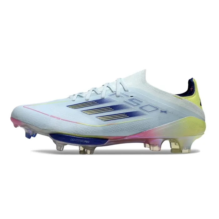 adidas F50+ Laced Elite FG Stellar Icon Almost Blue Semi Lucid Blue Semi Solar Yellow