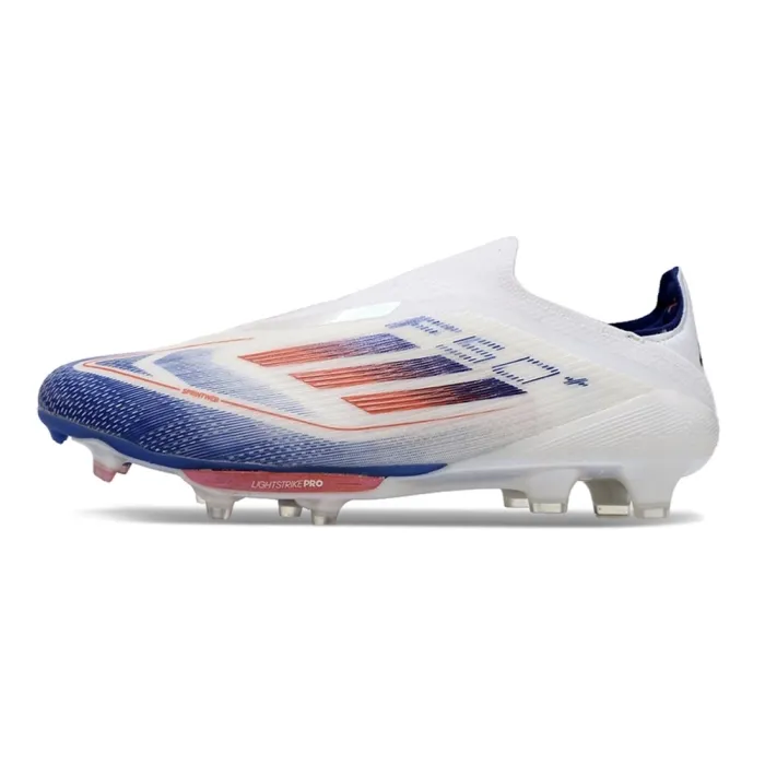 adidas F50+ Elite Laceless FG Lucid Blue Footwear White Solar Red
