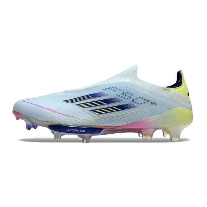 adidas F50+ Elite Laceless FG 2024 Stellar Icon Almost Blue Semi Lucid Blue Semi Solar Yellow