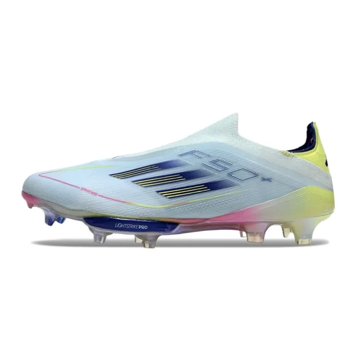adidas F50+ Elite Laceless FG 2024 Stellar Icon Almost Blue Semi Lucid Blue Semi Solar Yellow