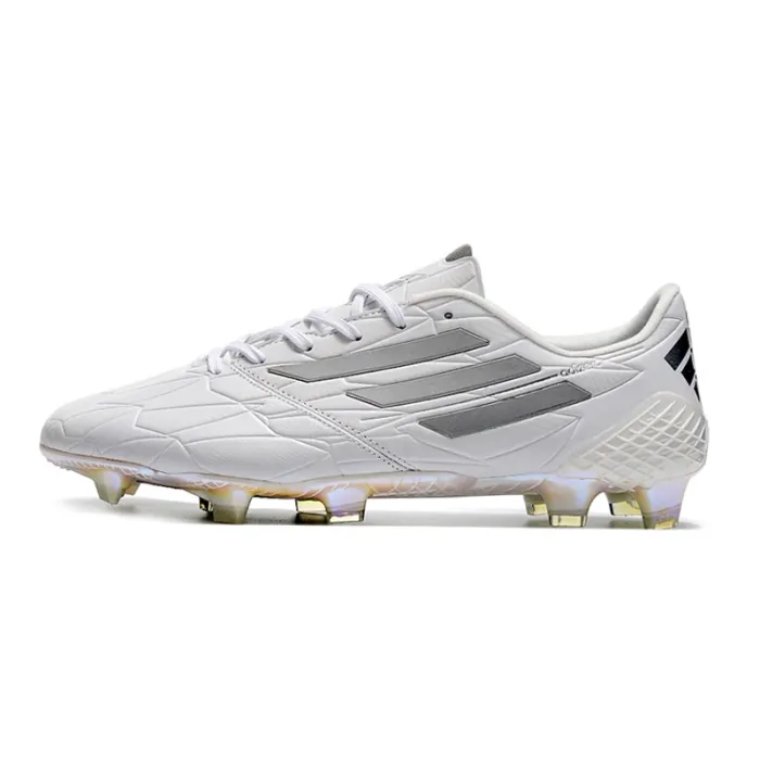 Adidas F50 Adizero IV Leather FG White Silver Black