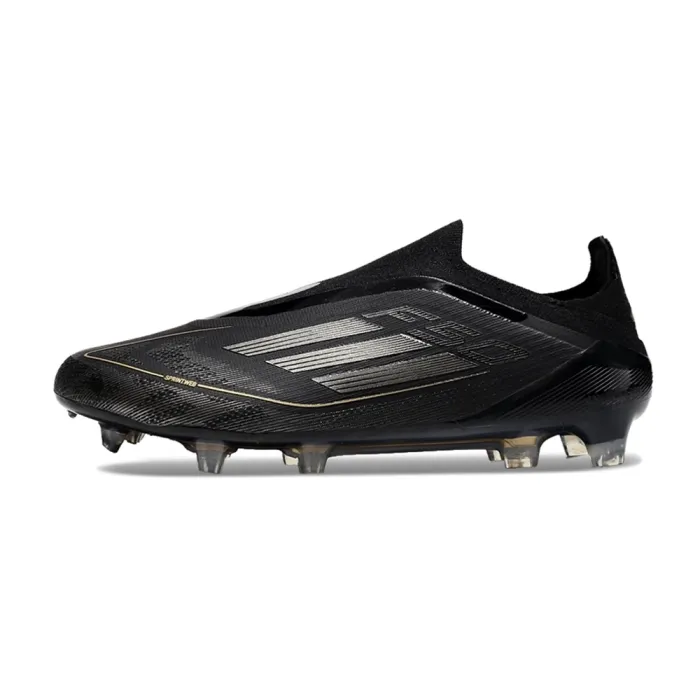 adidas F50 Elite Laceless FG Dark Spark Core Black Iron Metal Gold Metallic