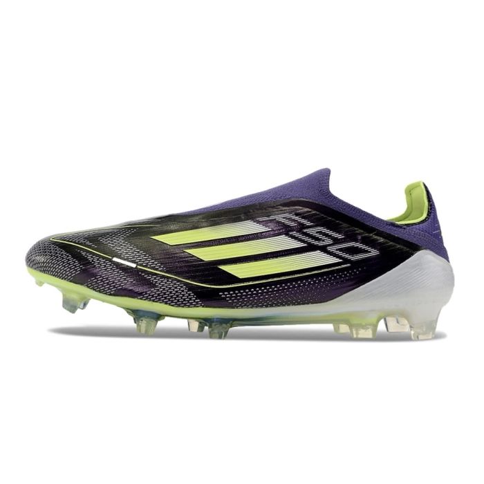 adidas F50 Elite Laceless FG Fast Reborn Unity Purple Footwear White Lucid Lemon