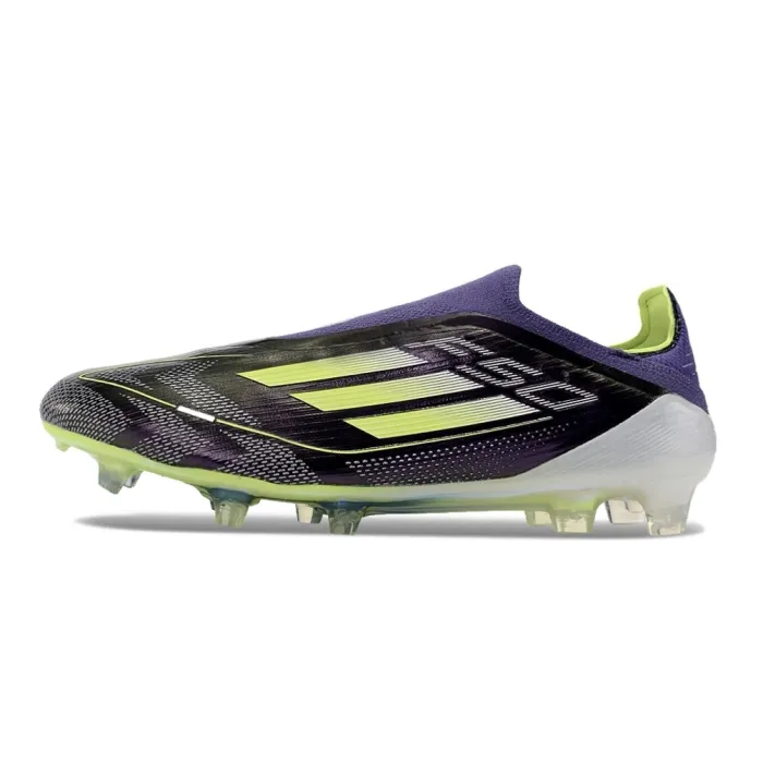 adidas F50 Elite Laceless FG Fast Reborn Unity Purple Footwear White Lucid Lemon