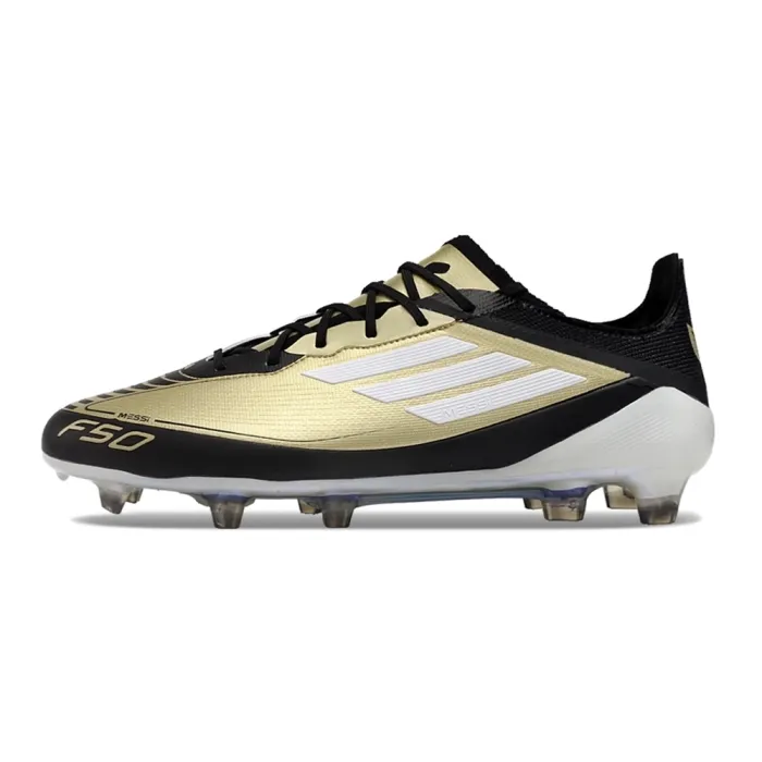 adidas F50 Messi Elite FG Triunfo Dorado Gold Metallic Footwear White Core Black