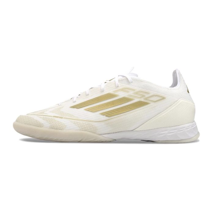 adidas F50 Pro IN Indoor Footwear White Gold Metallic