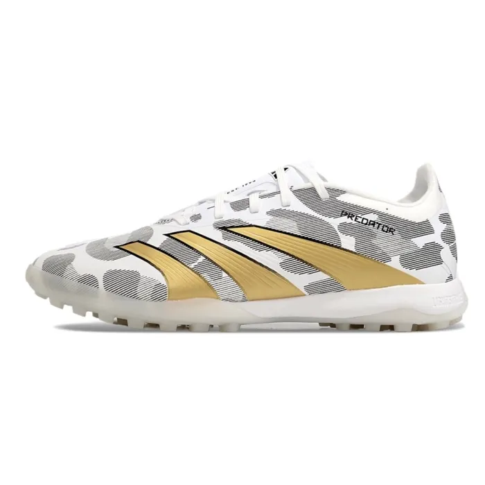 adidas Predator 24 Elite TF White Gray Gold Black