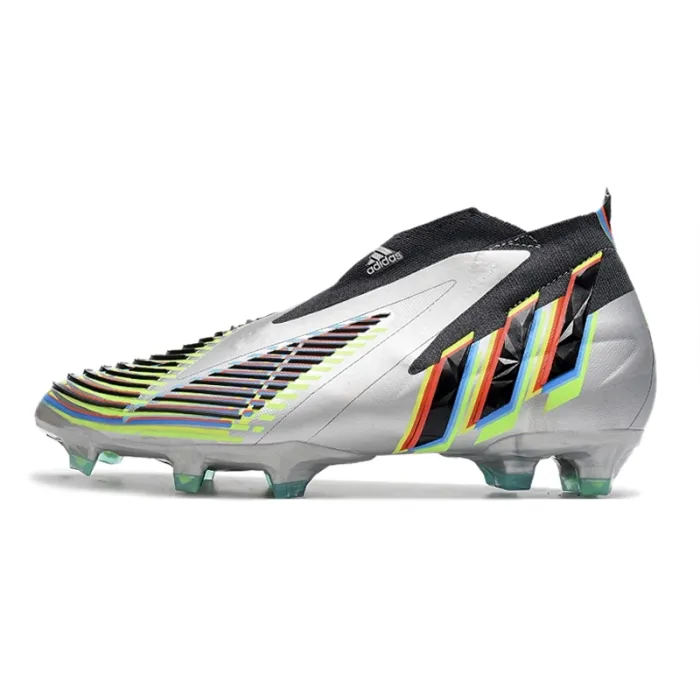Adidas Predator Edge+ FG Silver Metallic Black Green