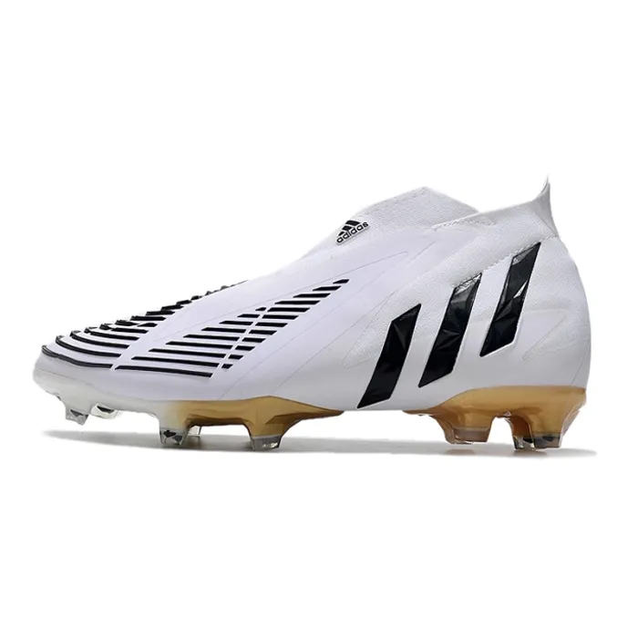 Adidas Predator Edge+ FG White Black Metallic Gold