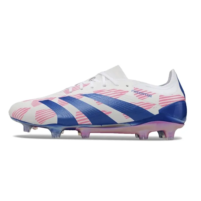 adidas Predator Elite FG Cloud White Solar Blue Solar Pink