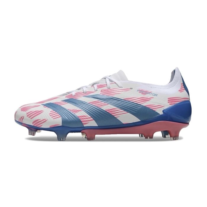 adidas Predator Elite FG Reemergence Footwear White Solar Blue Solar Pink