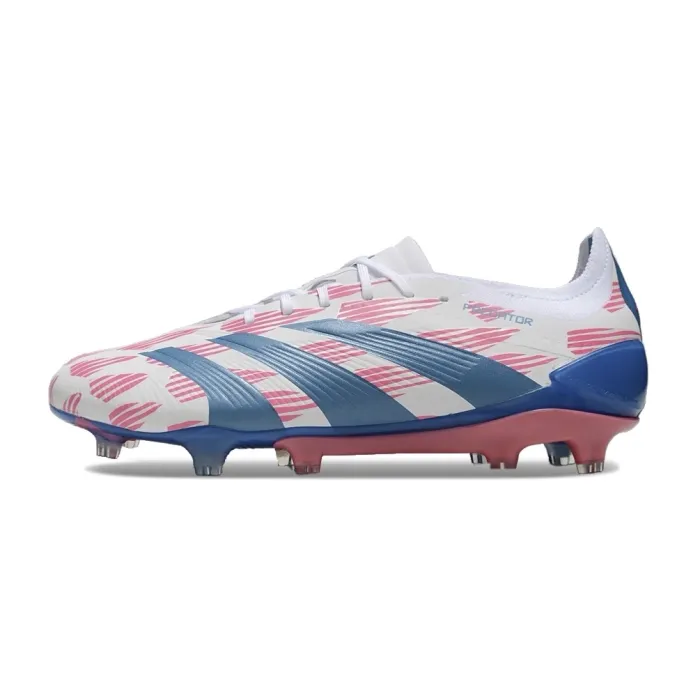 adidas Predator Elite FG Reemergence Footwear White Solar Blue Solar Pink