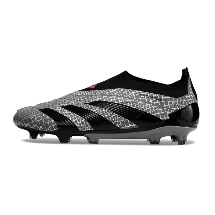 adidas Predator Elite Laceless FG Black Gray