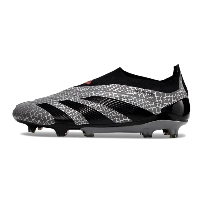 adidas Predator Elite Laceless FG Black Gray
