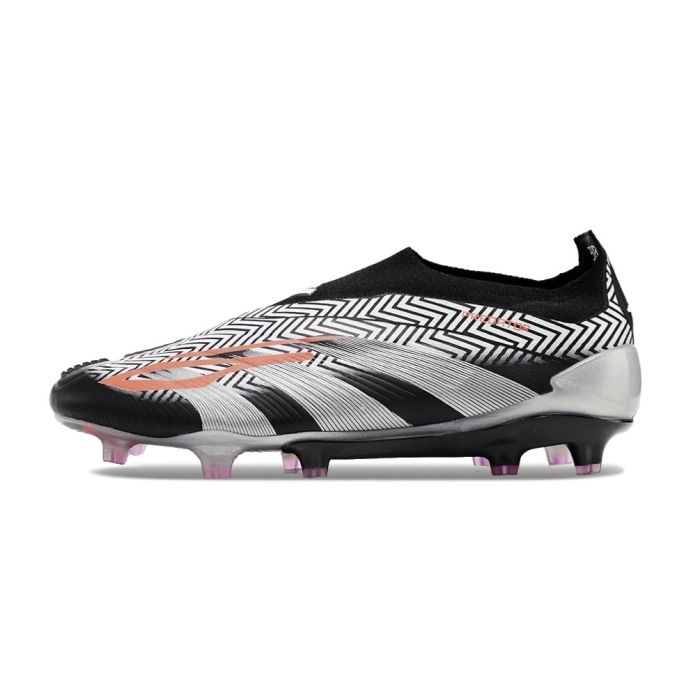 adidas Predator Elite Laceless FG Black Silver Red