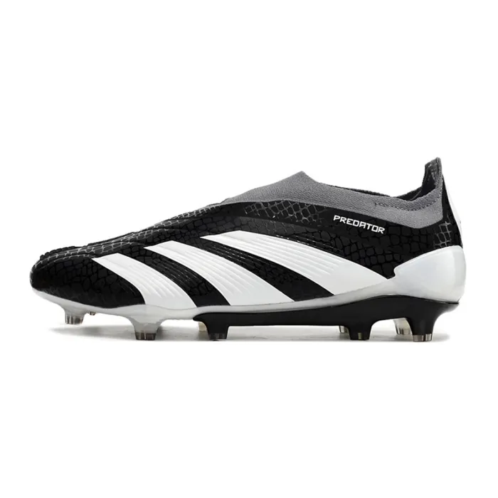 adidas Predator Elite Laceless FG Black White