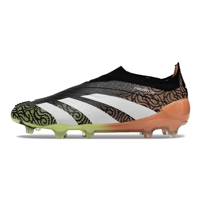adidas Predator Elite Laceless FG Black White Green