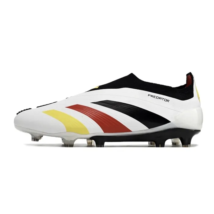 adidas Predator Elite Laceless FG Black Yellow Red