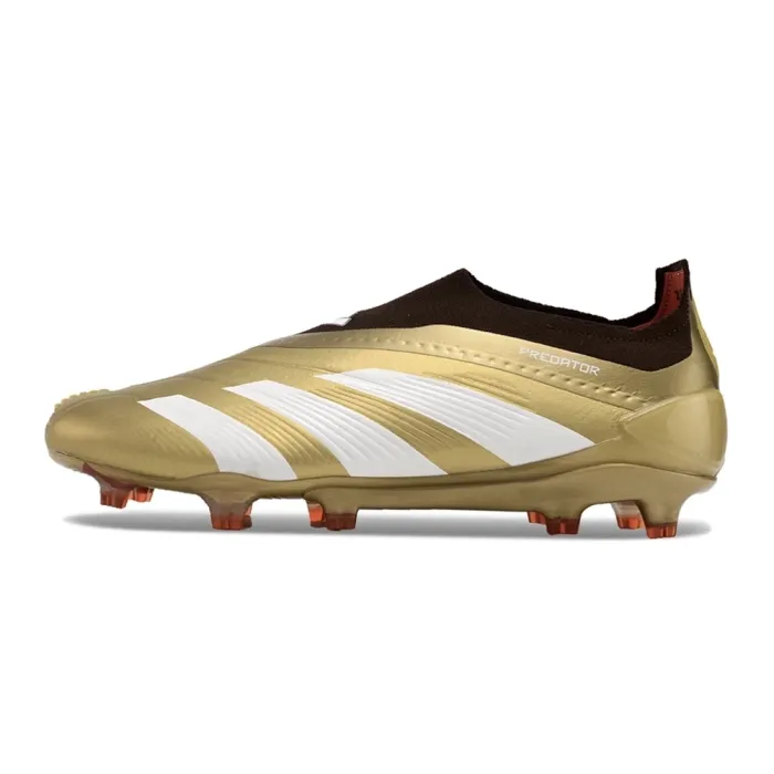adidas Predator Elite Laceless FG Gold White Red Black