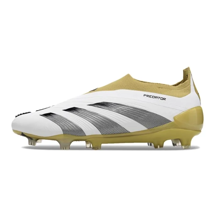 adidas Predator Elite Laceless FG Silver White Yellow