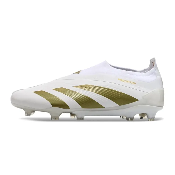 adidas Predator Elite Laceless FG White and Gold