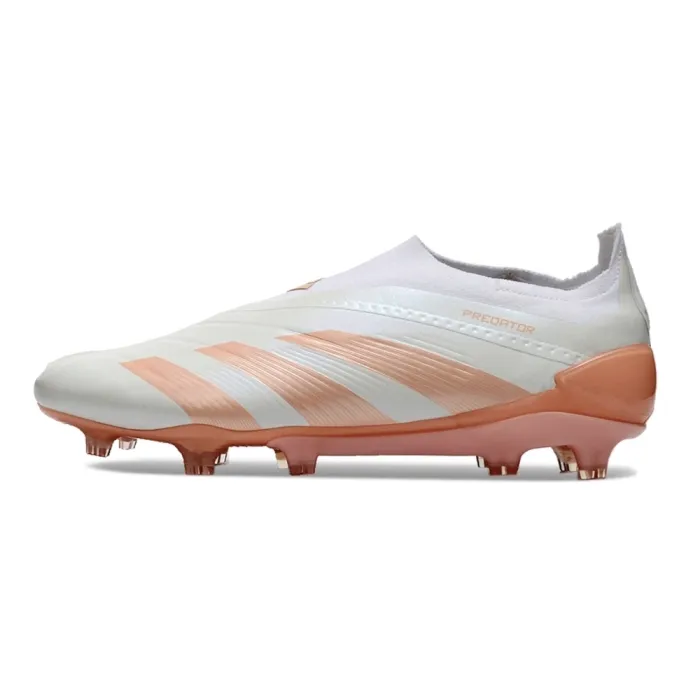 adidas Predator Elite Laceless FG White and Pink
