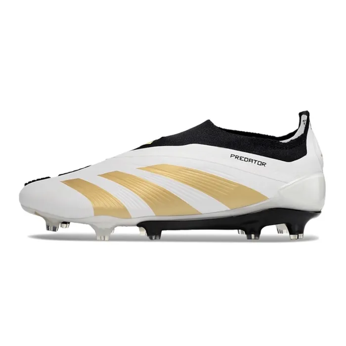 adidas Predator Elite Laceless FG White Gold Black