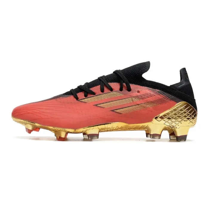Adidas X Speedflow.1 FG Vivid Red Gold Metallic Core Black