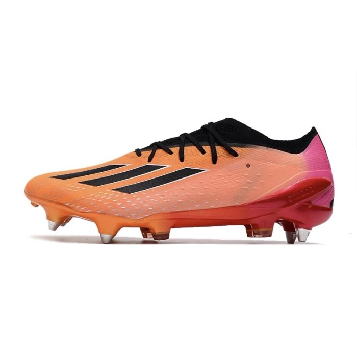 Adidas X Speedportal.1 SG Cleat in Orange Pink Black