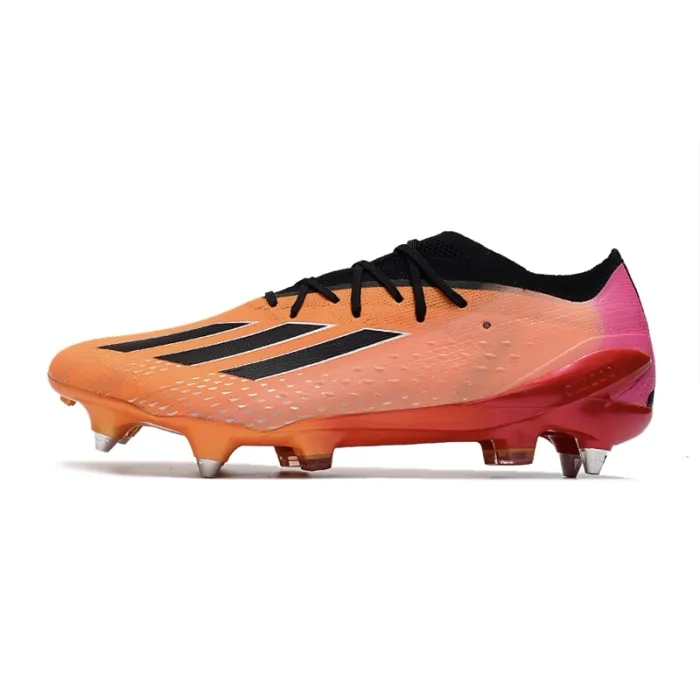 Adidas X Speedportal.1 SG Cleat in Orange Pink Black