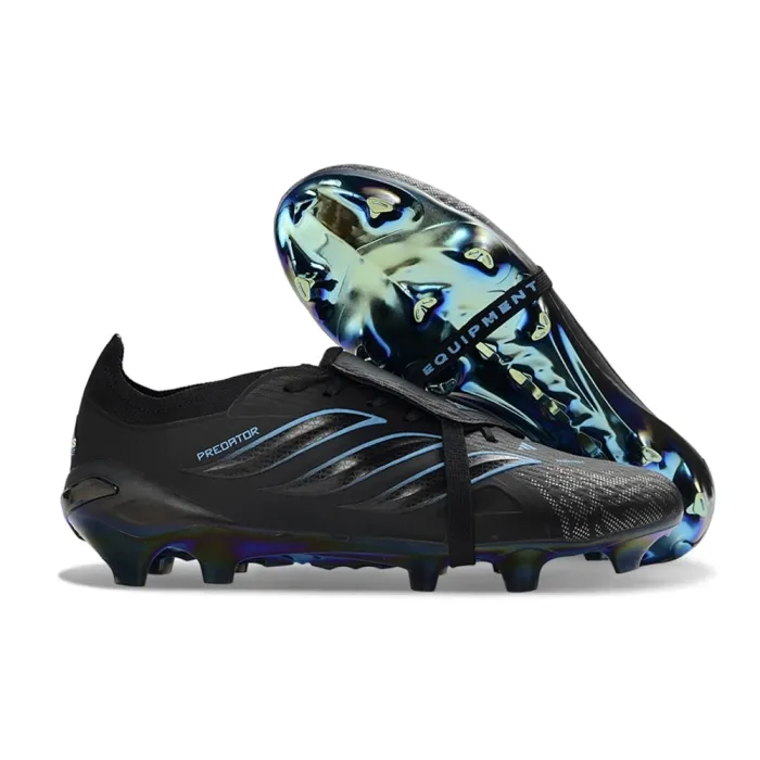 adidas Predator Elite Fold-over Tongue FG Core Black Blue