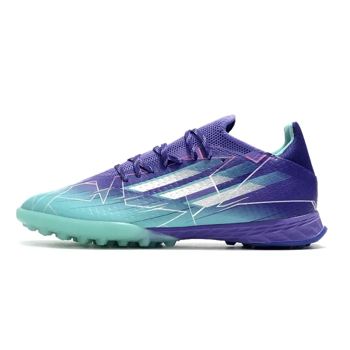 Adidas X Speedflow.1 TF Purple Rush Silver Metallic Mint Rush