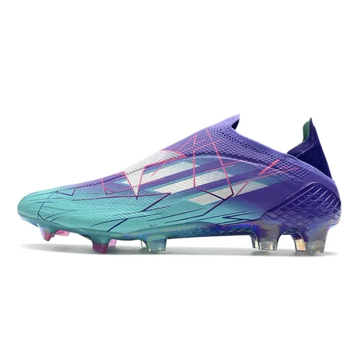 Adidas X Speedflow+ FG Purple Rush Silver Metallic Mint Rush