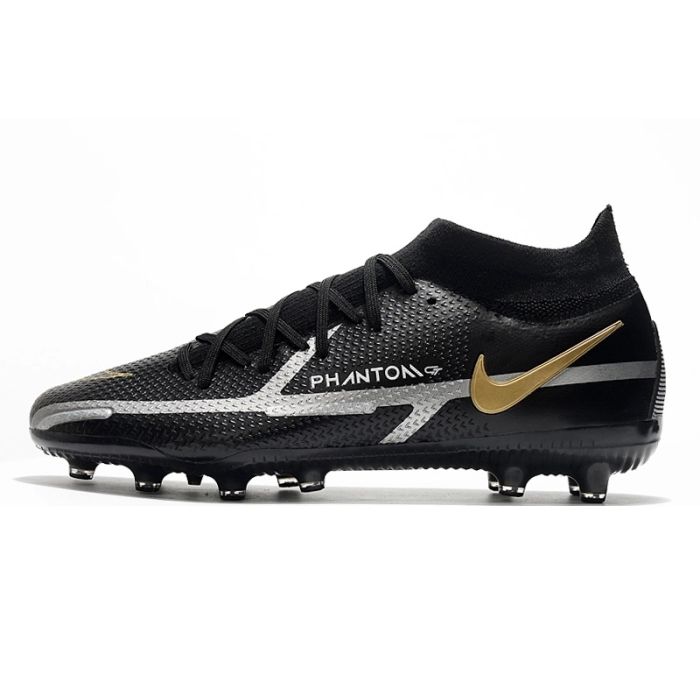 Nike Phantom GT 2 DF Elite AG Pro Black Grey Gold Silver
