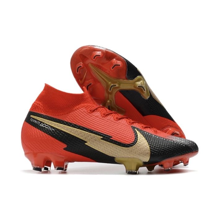 Nike Mercurial Superfly 7 Elite FG Red Gold Black