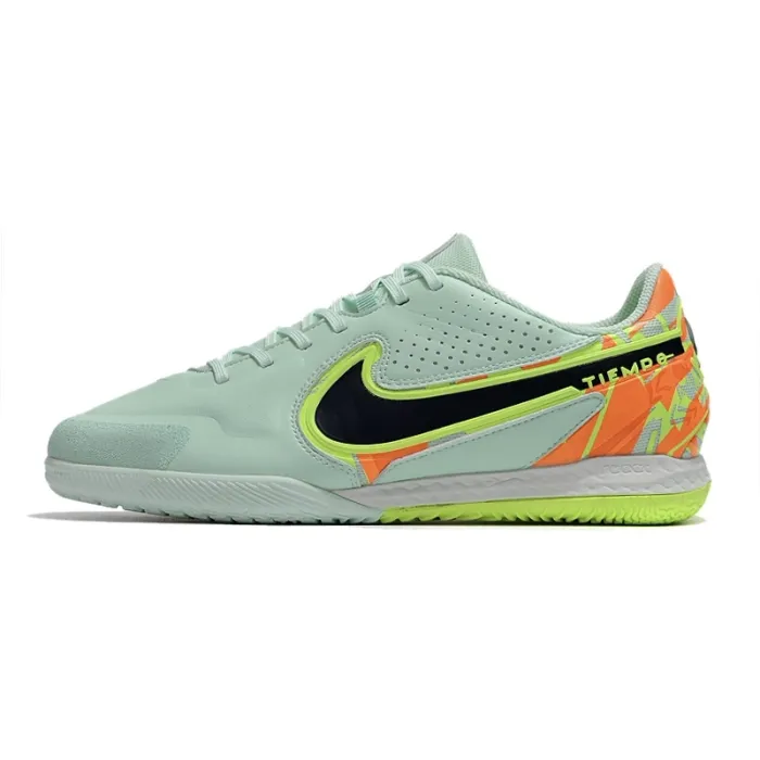 Nike Tiempo Legend 9 Pro IC Soccer Shoes Green Blue Orange