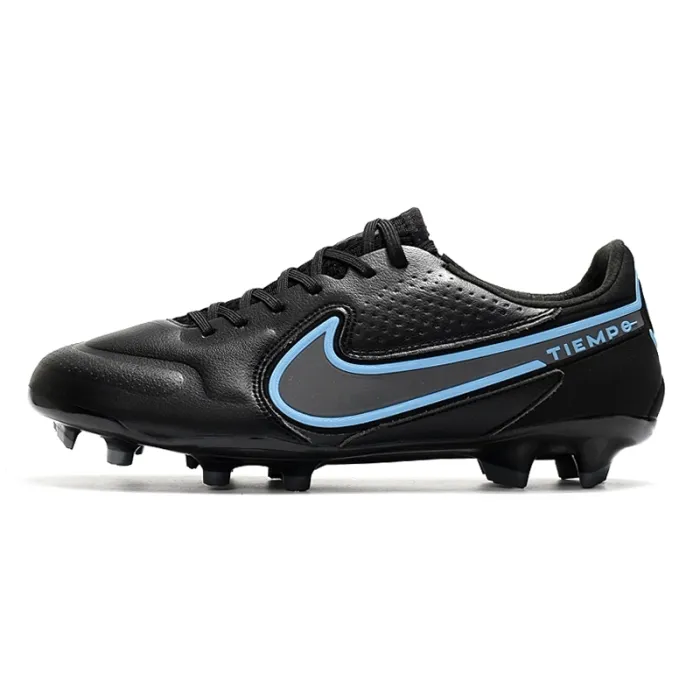 Nike Tiempo Legend IX Elite FG - Black/Black/Iron Grey
