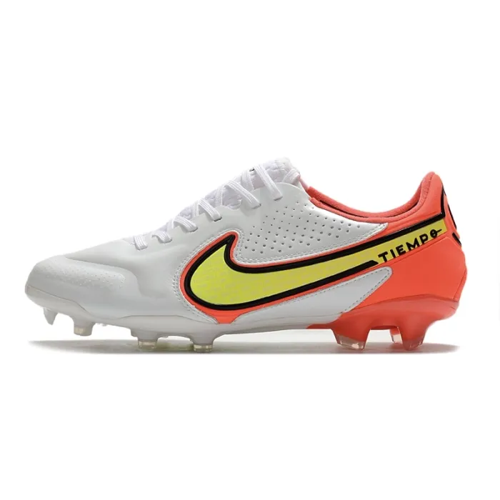 Nike Tiempo Legend IX Elite FG - White/Volt/Bright Crimson