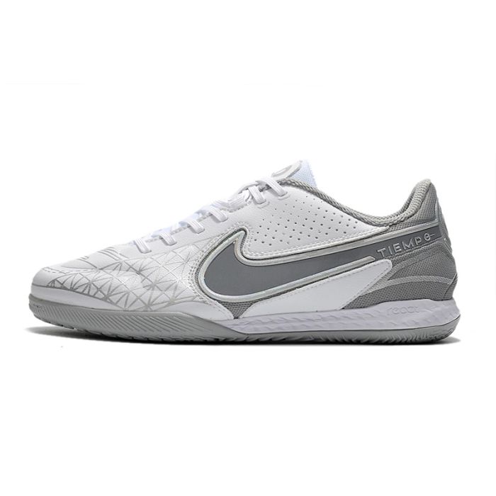 Nike Tiempo React Legend 9 Pro IC White Chrome Wolf Grey Pure Platinum