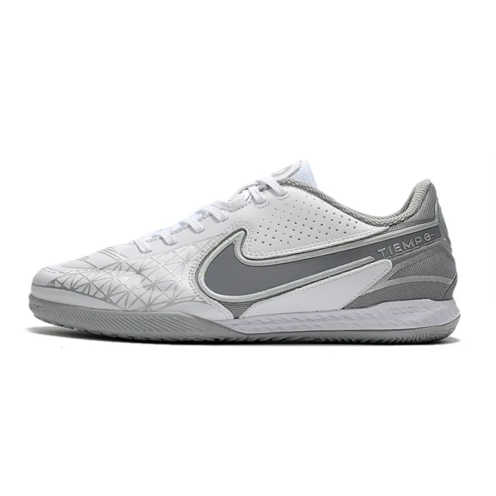 Nike Tiempo React Legend 9 Pro IC White Chrome Wolf Grey Pure Platinum